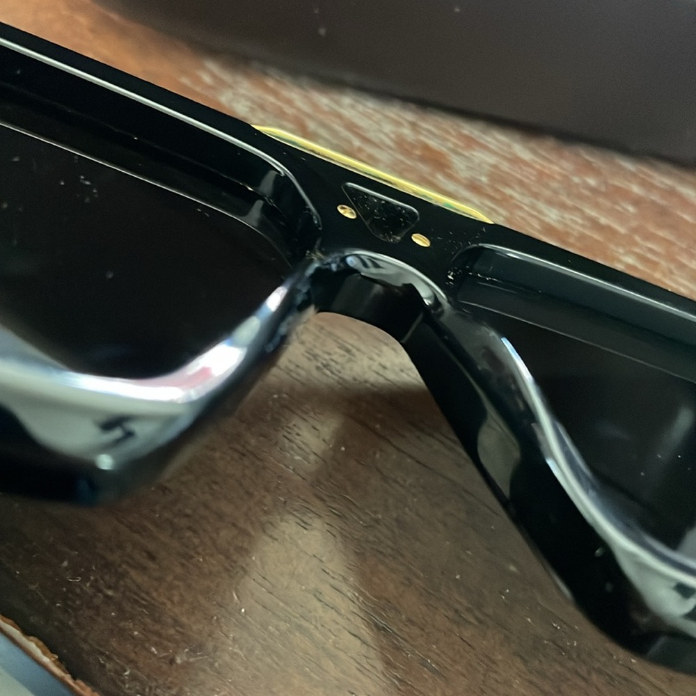 Louis Vuitton Evidence Z1502W Black Rectangular Sunglasses with logo case - Picture 5 of 16